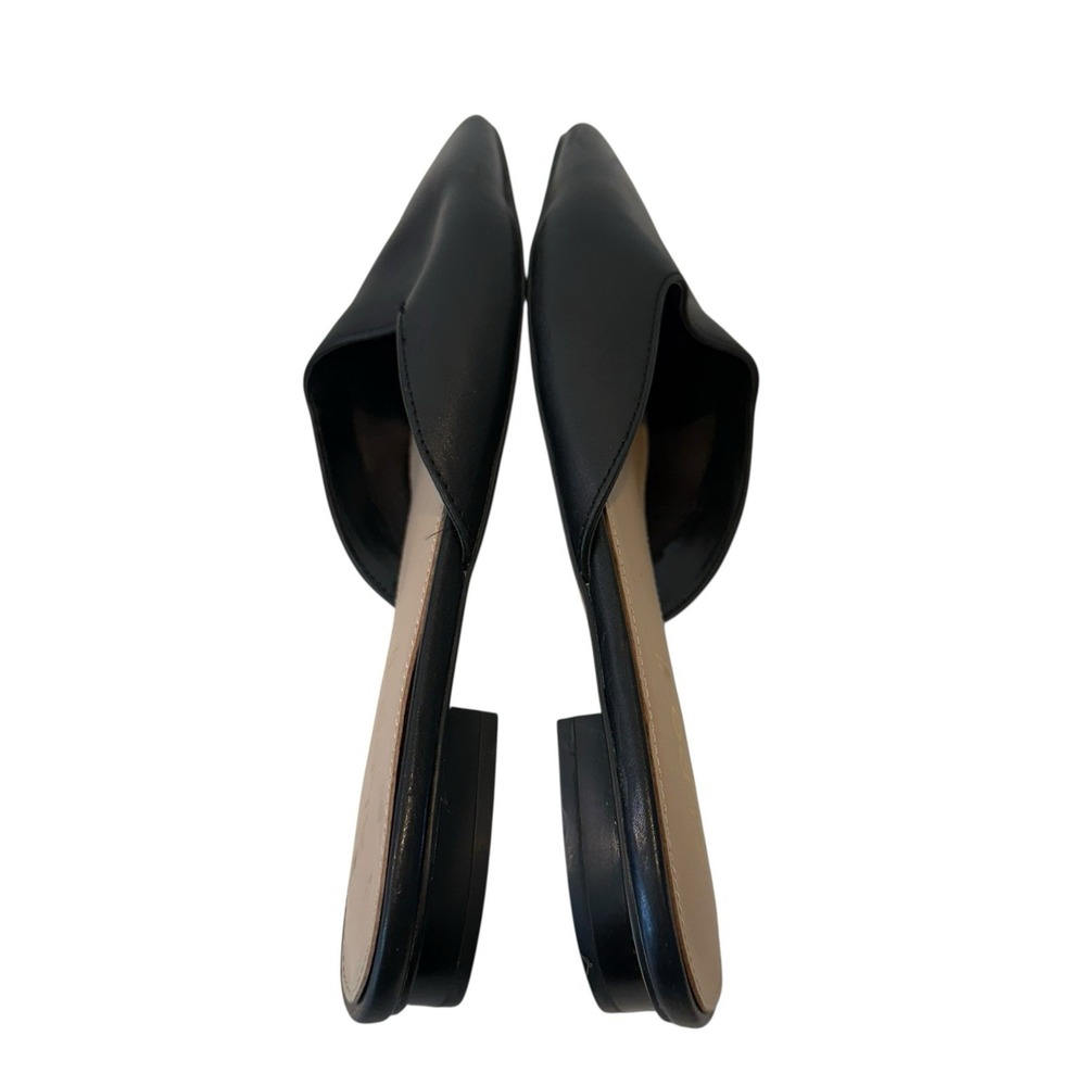 Aldo Alyssaa Black‎ Leather Slip On Mules Size 8 S3 - Picture 3 of 7